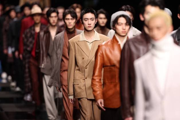 BEIJING, CHINA - MARCH 22: Models walk the runway at the FIRS China Suits Trend Show on day 3 of China Fashion Week A W2025 at 798Â·751 PARK on March 22, 2025 in Beijing, China.  Copyright: xChinaxNewsxServicex 111556568781
