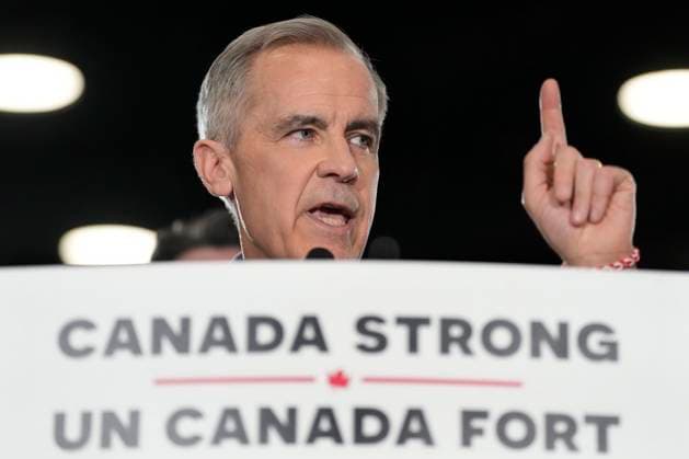 March 23, 2025, St. John s, Nl, CANADA: Liberal Party of Canada Leader Mark Carney speaks during his campaign kick-off rally in St. John s, Sunday, March 23, 2025. St. John s CANADA  - ZUMAc35_ 20250323_zaf_c35_073 Copyright: xFrankxGunnx