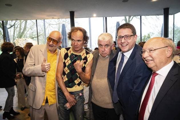 Presentation of the Comedy Award Recklinghausen Hurz 2025 FOR EDITORIAL PURPOSES ONLY EDITORIAL USE ONLY p Presentation of the Comedy Award Recklinghausen Hurz 2025 on Monday, March 24, 2025 at the Festspielhaus in Recklinghausen Group photo before the start of the show Recklinghausen NRW Recklinghausen Copyright StefanxArendx xFUNKExFotoxService Copyright: StefanxArendx xFUNKExFotoxService doc7zwuqnuxzhzkwwos8nc ,EDITORIAL USE ONLY Copyright: StefanxArendx xFUNKExFotoxService