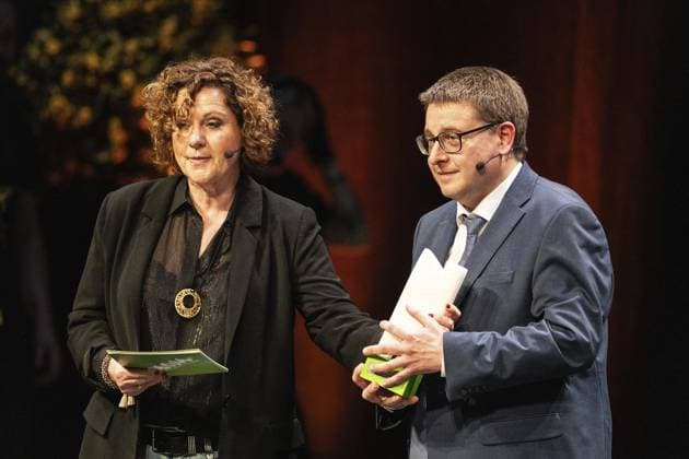 Presentation of the Comedy Award Recklinghausen Hurz 2025 FOR EDITORIAL PURPOSES ONLY EDITORIAL USE ONLY p Presentation of the Comedy Award Recklinghausen Hurz 2025 on Monday, March 24, 2025 at the Festspielhaus in Recklinghausen Kai Magnus Sting during his acceptance speech Recklinghausen NRW Recklinghausen Copyright StefanxArendx xFUNKExFotoxService Copyright: StefanxArendx xFUNKExFotoxService doc7zwuryshw6011trqb7k8 ,EDITORIAL USE ONLY Copyright: StefanxArendx xFUNKExFotoxService