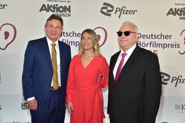 3 German Audio Film Award 2025 Andreas Bethke,Verena Bentele, Hans Werner Lange Arrival at the 23 German Audio Film Award in Berlin, on 25 03 2025 Photopress Mueller