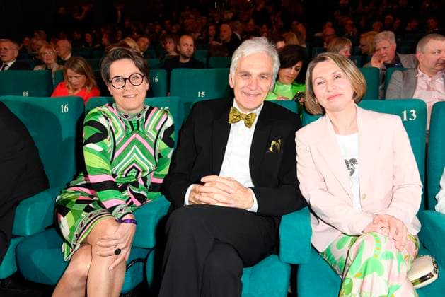 Christina Marx, Walter Sittler and Jette Foerster at the German Audio Film Award ceremony on 25 03 2025 in Berlin German Audio Film Award 2025 in Berlin