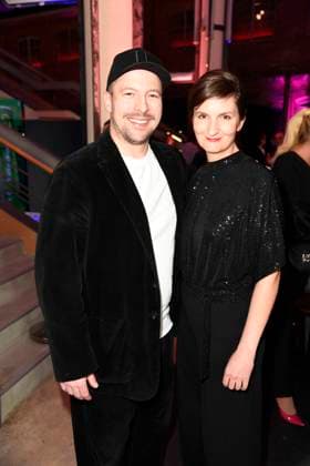David Ruland and Katharina Ley at the German Audio Film Award ceremony on 25 03 2025 in Berlin German Audio Film Award 2025 in Berlin