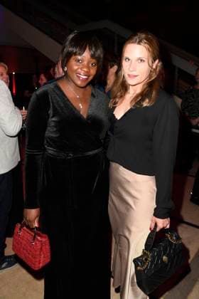 Kathy Etoa and Gitta Witzel at the German Audio Film Award ceremony on 25 03 2025 in Berlin German Audio Film Award 2025 in Berlin