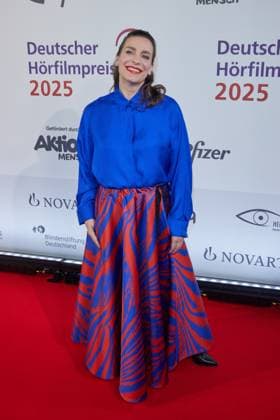 Nadine Heidenreich Guest arrival for the 23 German Audio Film Award 2025 at the Colosseum Filmtheater in Berlin on 25 02 2025 23 German Audio Film Award 2025