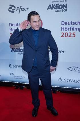 Soenke Moehring welcomes guests to the 23 German Audio Film Award 2025 at the Colosseum Filmtheater in Berlin on 25 02 2025 23 German Audio Film Award 2025