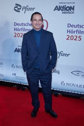 Soenke Moehring welcomes guests to the 23 German Audio Film Award 2025 at the Colosseum Filmtheater in Berlin on 25 02 2025 23 German Audio Film Award 2025