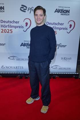 Jonas Nay guest arrival for the 23 German Audio Film Award 2025 at the Colosseum Filmtheater in Berlin on 25 02 2025 23 German Audio Film Award 2025
