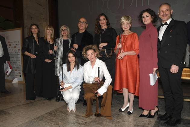 Rome, Italy: Rome, Palazzo Piacentini Mimit Aphrodite Award 2025, In the photo: Aphrodite Award Cast Diamonds Rome Italy  - ZUMAp169 20250326_zea_p169_030 Copyright: xVincenzoxLandix