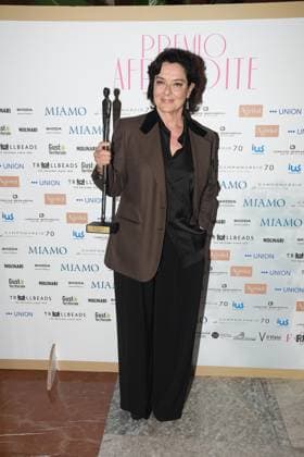 Rome, Italy: Rome, Palazzo Piacentini Mimit Aphrodite Award 2025, In the photo: Monica Guerritore Rome Italy  - ZUMAp169 20250326_zea_p169_142 Copyright: xVincenzoxLandix