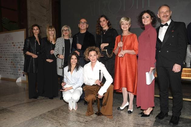 Rome, Italy: Rome, Palazzo Piacentini Mimit Aphrodite Award 2025, In the photo: Aphrodite Award Cast Diamonds Rome Italy  - ZUMAp169 20250326_zea_p169_144 Copyright: xVincenzoxLandix