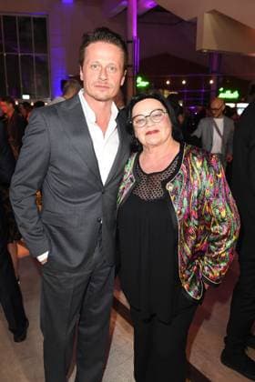 Roman Knizka and his mother Christina Knizka at the German Audio Film Award ceremony on 25 03 2025 in Berlin German Audio Film Award 2025 in Berlin