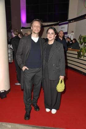 Hendrik Heutmann and Rana Farahani at the 23 GERMAN HEARING FILM AWARD 2025 at the Colosseum Filmtheater in Berlin on 25 03 2025