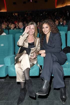 Valerie Niehaus and Patricia Meeden at the 23 GERMAN HEARING FILM AWARD 2025 at the Colosseum Filmtheater in Berlin on 25 03 2025