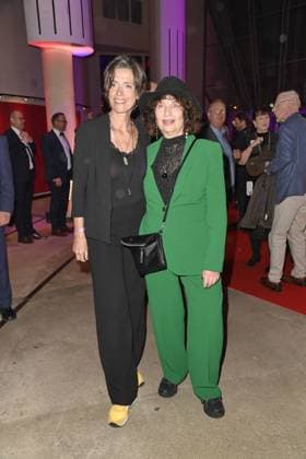 Julia Bremermann and Teresa Harder at the 23 GERMAN LISTENING FILM AWARD 2025 at the Colosseum Filmtheater in Berlin on 25 03 2025