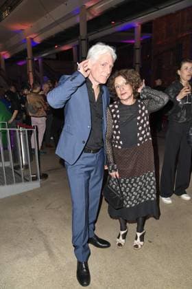Philippe Brenninkmeyer and Adriana Altaras at the 23 GERMAN HEARING FILM AWARD 2025 at the Filmtheater Colosseum in Berlin on 25 03 2025
