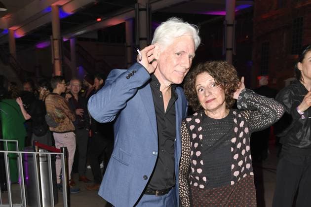 Philippe Brenninkmeyer and Adriana Altaras at the 23 GERMAN HEARING FILM AWARD 2025 at the Filmtheater Colosseum in Berlin on 25 03 2025
