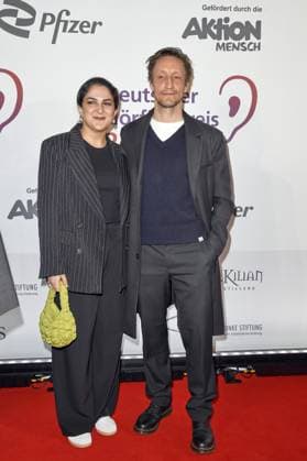 Hendrik Heutmann and Rana Farahani at the 23 GERMAN HEARING FILM AWARD 2025 at the Colosseum Filmtheater in Berlin on 25 03 2025