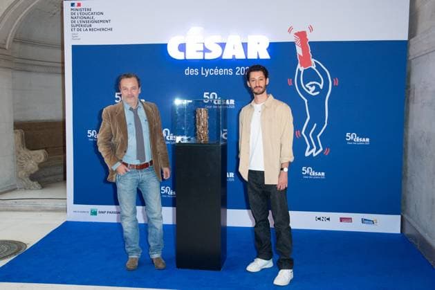Cesar Des Lyceens 2025 Patrick Mille and Pierre Niney attending the Le Comte De Monte-Christo - Cesar Des Lyceens 2025 at La Sorbonne University in Paris, France on March 26, 2025. Photo by Aurore Marechal ABACAPRESS.COM Paris France  Copyright: xMarechalxAurore ABACAx