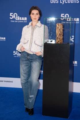 Cesar Des Lyceens 2025 Anamaria Vartolomei attending the Le Comte De Monte-Christo - Cesar Des Lyceens 2025 at La Sorbonne University in Paris, France on March 26, 2025. Photo by Aurore Marechal ABACAPRESS.COM Paris France  Copyright: xMarechalxAurore ABACAx