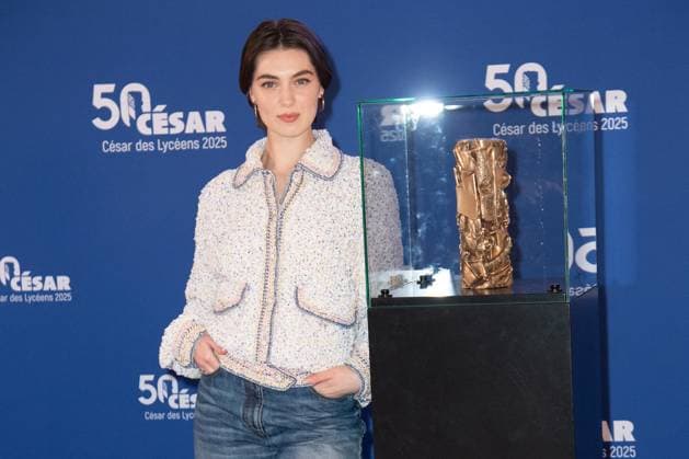 Cesar Des Lyceens 2025 Anamaria Vartolomei attending the Le Comte De Monte-Christo - Cesar Des Lyceens 2025 at La Sorbonne University in Paris, France on March 26, 2025. Photo by Aurore Marechal ABACAPRESS.COM Paris France  Copyright: xMarechalxAurore ABACAx