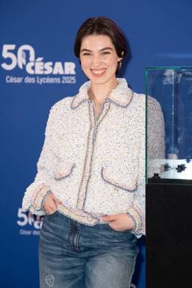 Cesar Des Lyceens 2025 Anamaria Vartolomei attending the Le Comte De Monte-Christo - Cesar Des Lyceens 2025 at La Sorbonne University in Paris, France on March 26, 2025. Photo by Aurore Marechal ABACAPRESS.COM Paris France  Copyright: xMarechalxAurore ABACAx