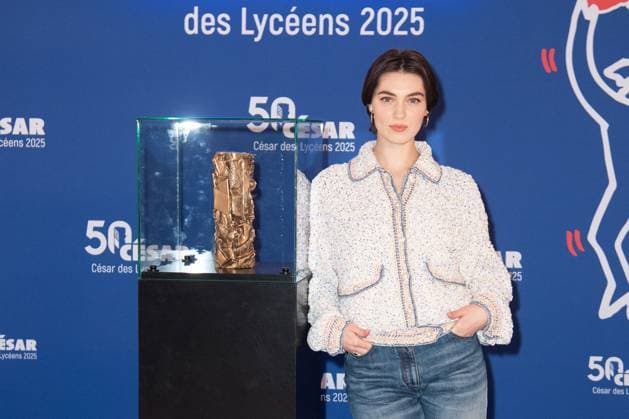 Cesar Des Lyceens 2025 Anamaria Vartolomei attending the Le Comte De Monte-Christo - Cesar Des Lyceens 2025 at La Sorbonne University in Paris, France on March 26, 2025. Photo by Aurore Marechal ABACAPRESS.COM Paris France  Copyright: xMarechalxAurore ABACAx