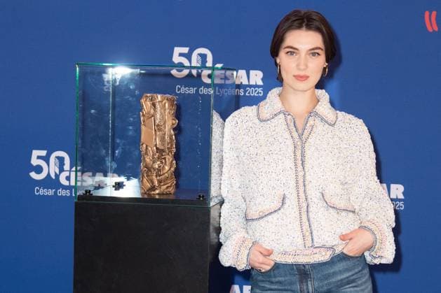 Cesar Des Lyceens 2025 Anamaria Vartolomei attending the Le Comte De Monte-Christo - Cesar Des Lyceens 2025 at La Sorbonne University in Paris, France on March 26, 2025. Photo by Aurore Marechal ABACAPRESS.COM Paris France  Copyright: xMarechalxAurore ABACAx
