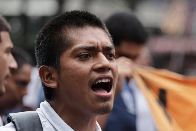 March 26, 2025, Mexico City, Cdmx, Mexico: Mothers, fathers, relatives, and classmates of the 43 students from Ayotzinapa, Guerrero, demonstrate on Paseo de la Reforma Avenue to demand that the government of Claudia Sheinbaum resolve the forced disappearance of the students, which occurred 10 years ago; the Mexican Army, the municipal police, and organized crime are being blamed for this incident. Mexico City Mexico - ZUMAp204 20250326_zip_p204_028 Copyright: xJosuexPerezx