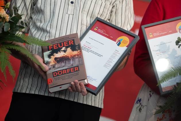 Award ceremony of the Leipzig Book Fair Prize Winners Kristine Bilkau, Thomas Weiler and Irina Rastorgueva Leipzig Book Fair 2025 Day 1