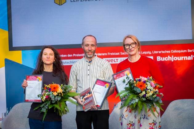 Leipzig Book Fair In the new fair, 2,040 exhibitors from 45 countries present this years new products This years motto of the fair is Words move worlds This years guest country is Norway Award ceremony of the Leipzig Book Fair 2025 The award winners inside from left to right Irina Rastorgueva, Thomas Weiler, Kristine Bilkau Leipzig Saxony Germany