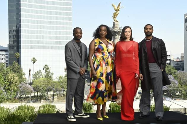 Sinners photocall at Angel of Independence Featuring: Miles Caton, Michael B. Jordan, Hailee Steinfeld, Wunmi Mosaku Where: Mexico City, Mexico When: 30 Mar 2025 Credit: Carlos Tischler EyePix INSTARimages EDITORIAL USE ONLY. NOT FOR USE BY NEWSPAPERS BASED IN THE UK. Copyright: xx instar54634723