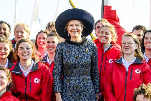 Bilder des Jahres 2025, Entertainment 04 April Entertainment Bilder des Tages Rotterdam, The Netherlands, 2025-04-02 17:34:13 ROTTERDAM, 02-04-2025, Sea Ranger Service Queen Maxima christens the new innovative sailing ship of the social enterprise Sea Ranger Service in Rotterdam. PHOTO: NLBeeld Patrick van Emst Credit: NL Beeld Patrick van Emst  Copyright: xx x