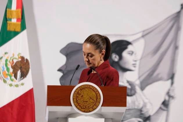 Claudia Sheinbaum, President Of Mexico, Will Announce A Program To Strengthen The Economy In Response To Donald Trump s Tariffs Claudia Sheinbaum, President of Mexico, holds a press conference at the National Palace in Mexico City, Mexico, where she mentions that she announces a program to strengthen the economy in response to the tariffs imposed by Donald Trump, which go into effect on April 2, 2025. Mexico City Mexico City Mexico  Copyright: xGerardoxVieyrax originalFilename: vieyra-notitle250402_np6sU.jpg