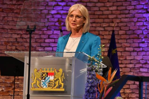 Ulrike Scharf Minister of State Award of the Bavarian State Medal for Social Merit 2025 Allerheiligen Hofkirche, Munich Residence 03 April 2025