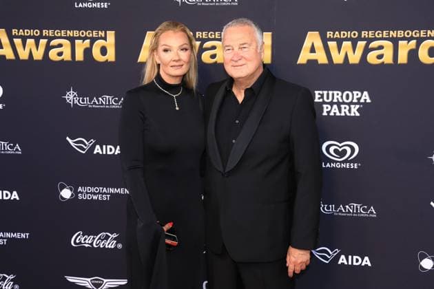 25 Radio Regenbogen Award in Rust Fransiska van Almsick and husband Jürgen B Harder at the 25 Radio Regenbogen Award in the Europapark in Rust Baden Würtenberg Germany Copyright: xMatthiasxGränzdörferx