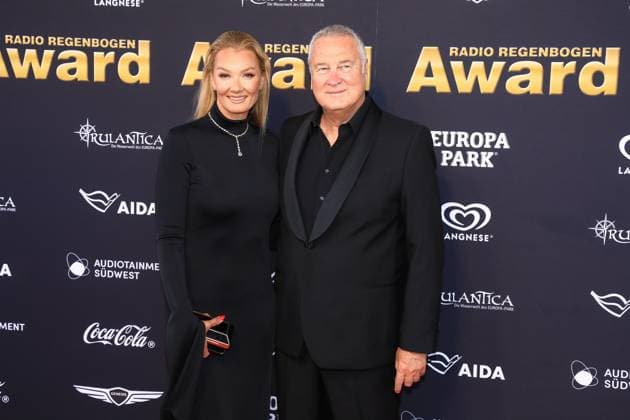 25 Radio Regenbogen Award in Rust Fransiska van Almsick and husband Jürgen B Harder at the 25 Radio Regenbogen Award in the Europapark in Rust Baden Würtenberg Germany Copyright: xMatthiasxGränzdörferx