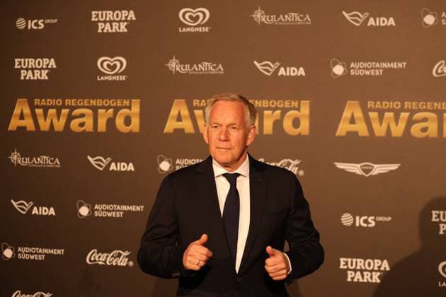 Rust, Germany 04 April 2025 Radio Regenbogen Award 2025 at Europa Park Rust In the picture Johannes B Kerner Europa Park Baden Württemberg Copyright: xFotostandx xHettichx