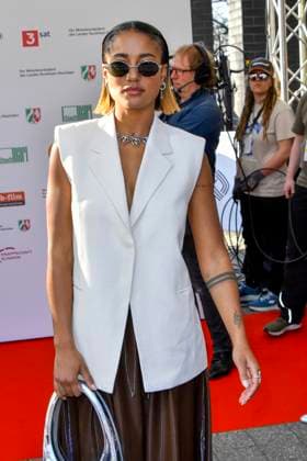 Larissa Sirah Herden, Player of Ibiza as a guest at the 61 Grimme Award ceremony on 04 04 2025 in Marl NRW Germany