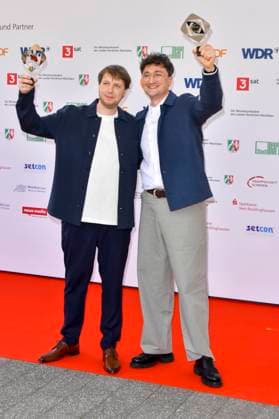 Jonathan Schoernig Johannes Filous, Einhundertvier award winner as a guest at the 61 Grimme Award ceremony on 04 04 2025 in Marl NRW Germany