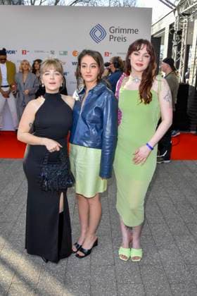 Jana Forkel, Elsa van Damke, Marie Bloching, Angemessen Angry as guests at the 61 Grimme Award ceremony on 04 04 2025 in Marl NRW Germany