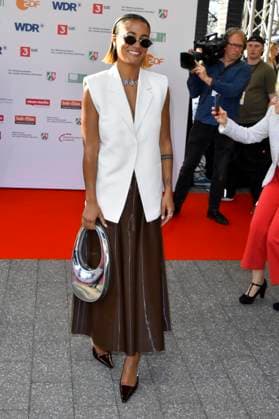 Larissa Sirah Herden, Player of Ibiza as a guest at the 61 Grimme Award ceremony on 04 04 2025 in Marl NRW Germany