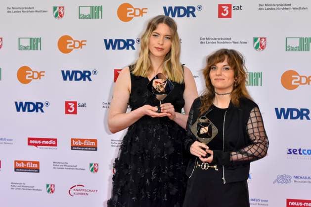 Isabell Beer, Isabel Stroeh Award winners as guests at the 61 Grimme Award ceremony on 04 04 2025 in Marl NRW Germany