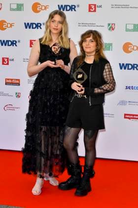 Isabell Beer, Isabel Stroeh Award winners as guests at the 61 Grimme Award ceremony on 04 04 2025 in Marl NRW Germany