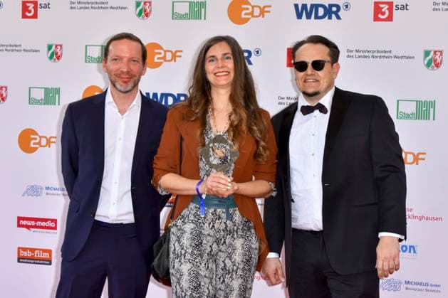 Martin Danisch, Anja Marquardt, Die Zweiflers as guests at the award ceremony of the 61 Grimme Prize on 04 04 2025 in Marl NRW Germany