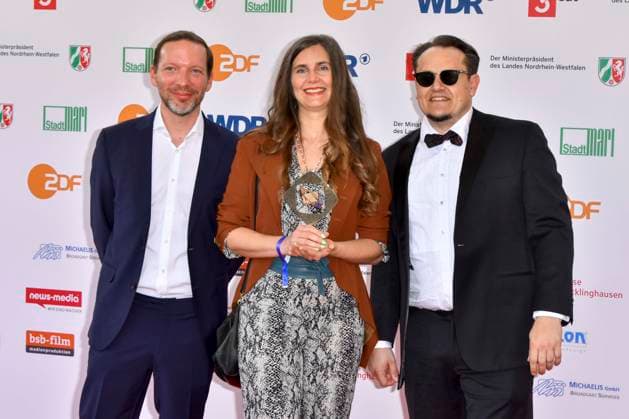 Martin Danisch, Anja Marquardt, Die Zweiflers as guests at the award ceremony of the 61 Grimme Prize on 04 04 2025 in Marl NRW Germany
