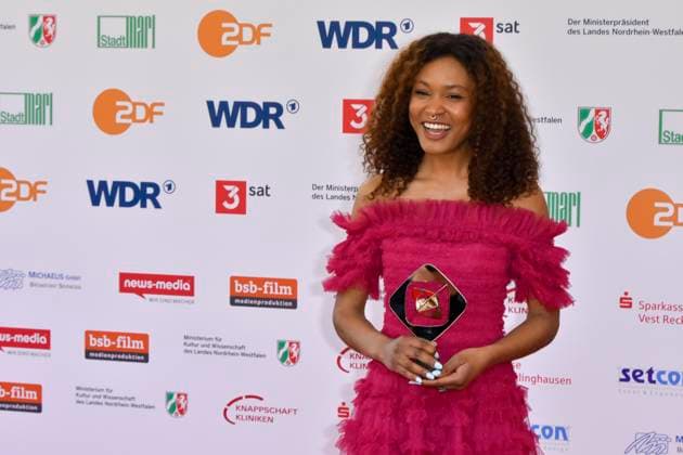 Zoe Magdalena Hungry Actress Award Winner at the 61 Grimme Award Ceremony on 04 04 2025 in Marl NRW Germany