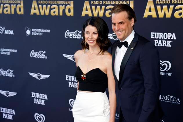 Katja Mack and Thomas Mack at the presentation of the 25 Radio Regenbogen Award 2025 in the Europa Park Arena Rust, 04 04 2025 Foto:xS.xGabschx xFuturexImagex regenbogen_5451