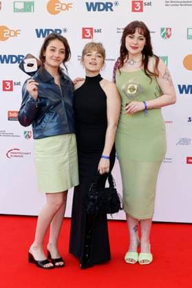 Marie Bloching, Elsa van Damke and Jana Forkel at the 61 award ceremony of the Grimme Prize 2025 in Theater Marl Marl, 04 04 2025 Foto:xT.xSchröerx xFuturexImagex grimme_5420