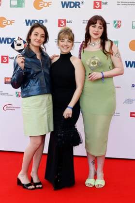 Marie Bloching, Elsa van Damke and Jana Forkel at the 61 award ceremony of the Grimme Prize 2025 in Theater Marl Marl, 04 04 2025 Foto:xT.xSchröerx xFuturexImagex grimme_5421